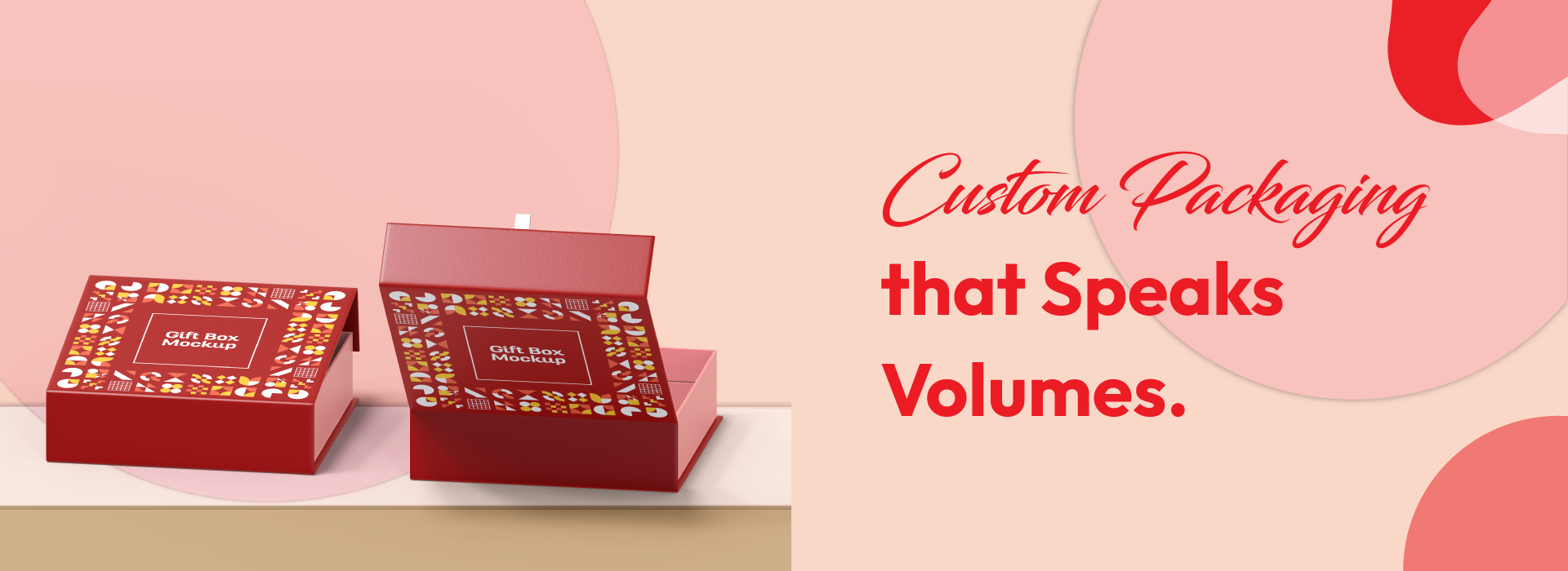 Custom packing banner